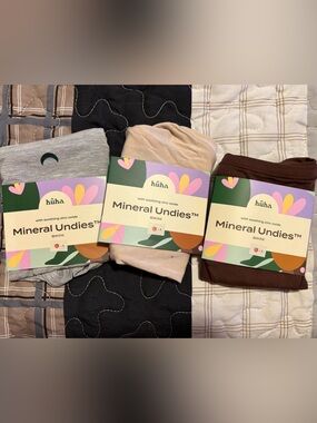 Huha Mineral Undies Bikini - Pack of 3 (Gray, Cream, Brown)